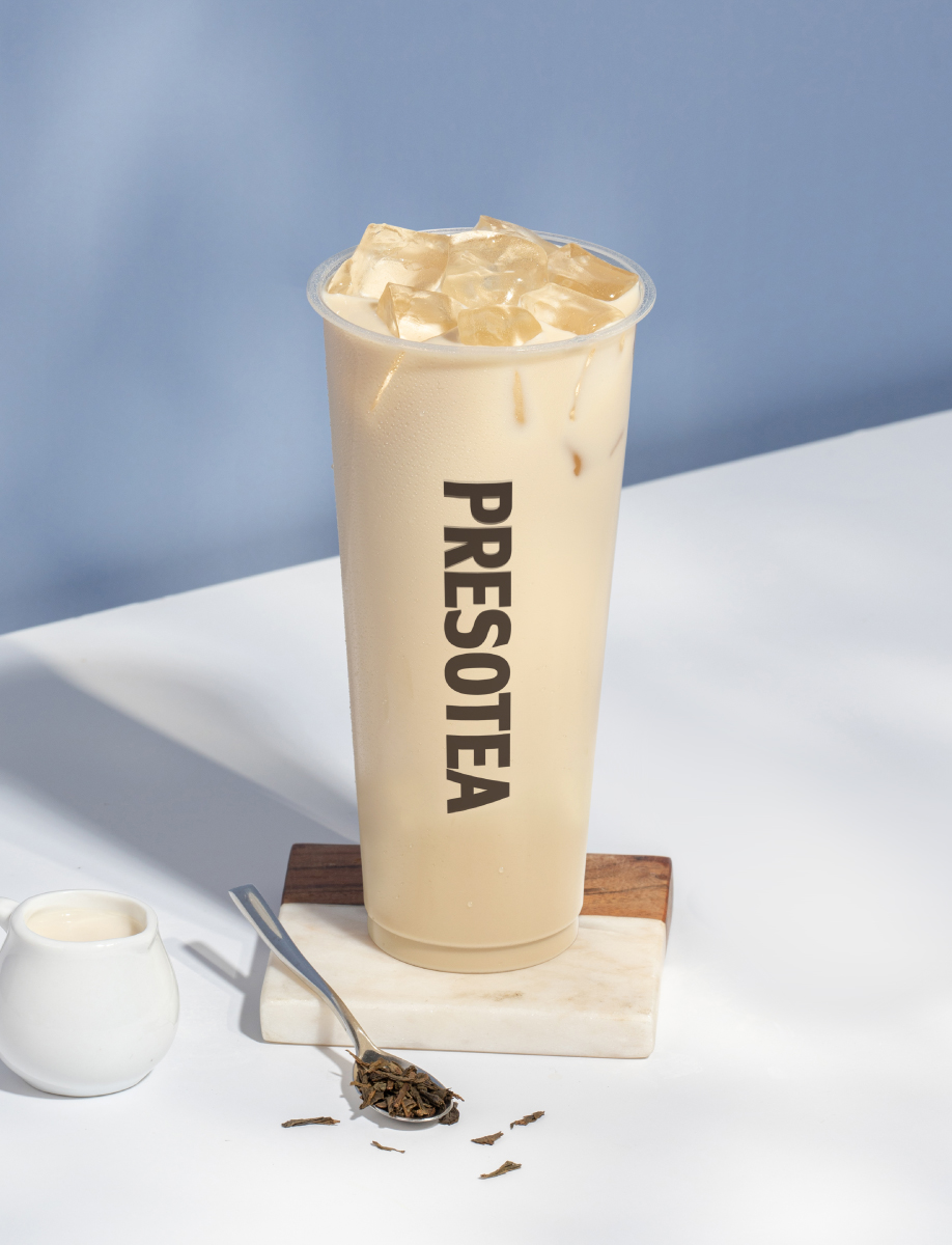 Wintermelon and Hojicha Milk Tea